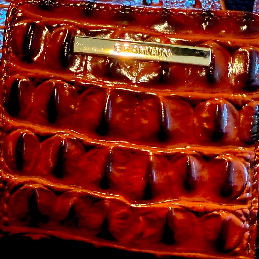 Elegant Brown Crocodile-Embossed Women's wallet